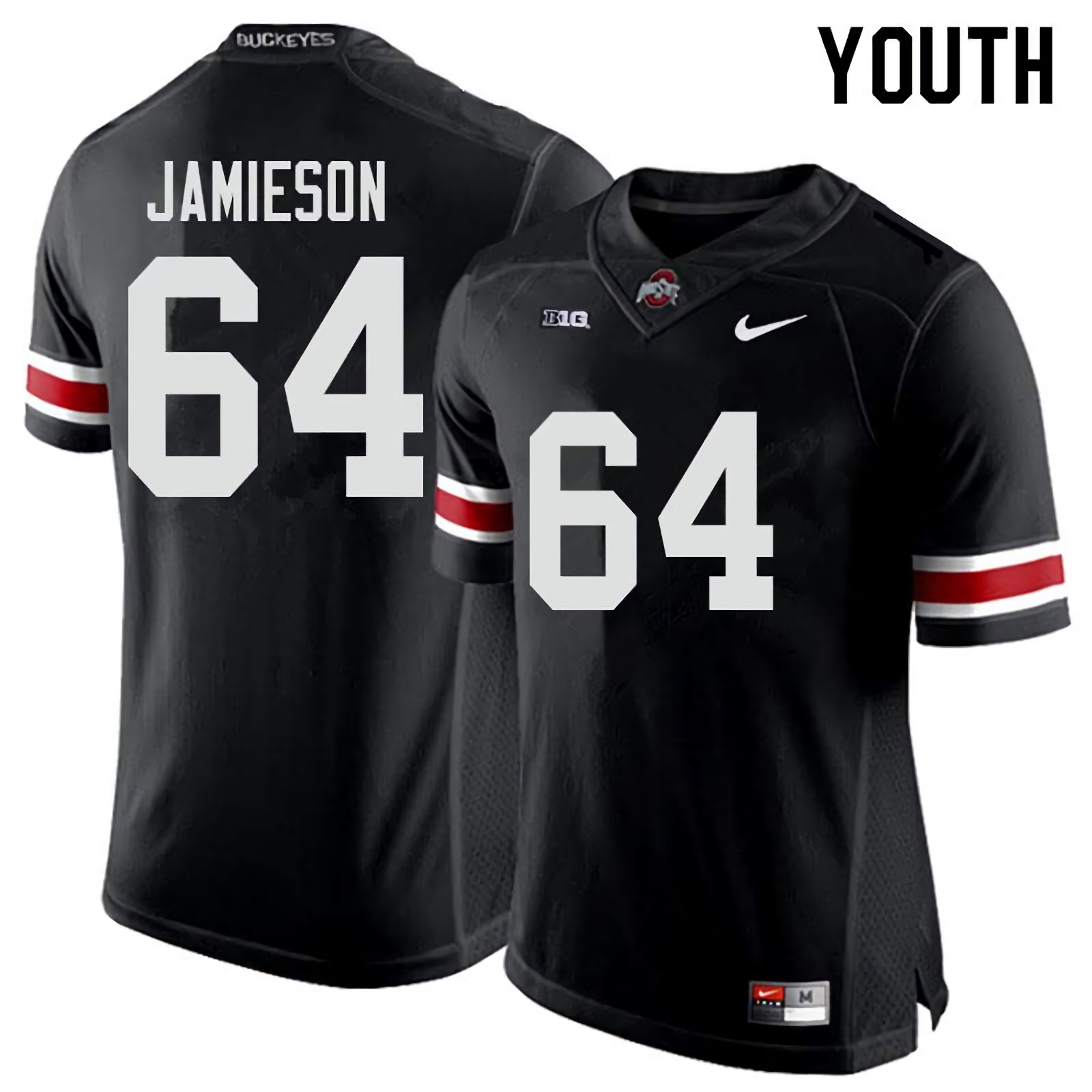 Jack Jamieson Ohio State Buckeyes Youth NCAA #64 Nike Black College Stitched Football Jersey GEC2756HB